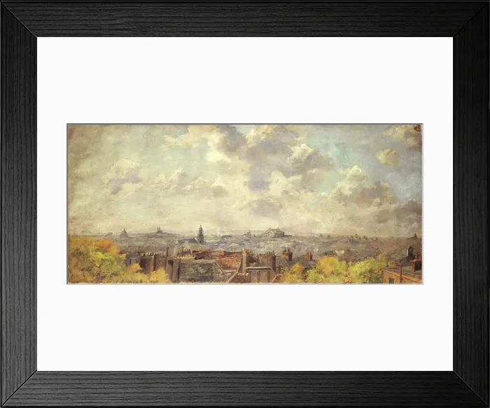 Framed Print : Panoramic view of Paris, taken from rue Victor-Masse, 04–1886. Creator: Maurice Dainville Framed Print : Panoramic view of Paris, taken from rue Victor-Masse, 04–1886. Creator: Maurice Dainville