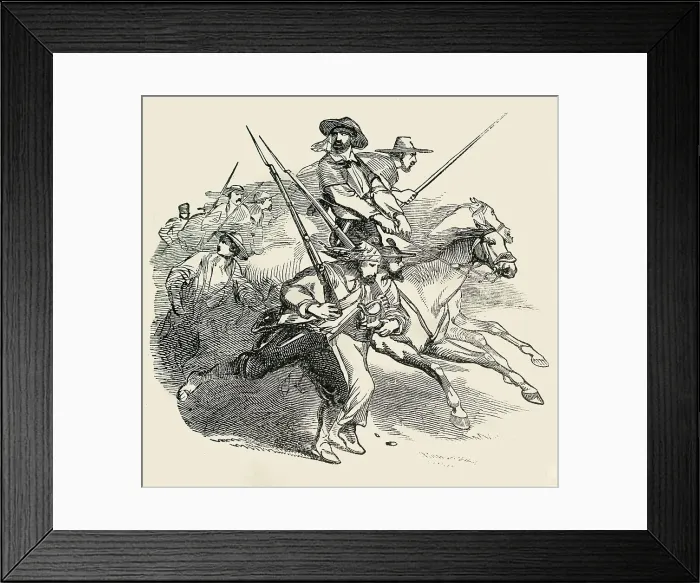 Framed Print : Rout of the Mexicans, 1849. Creator: Unknown Framed Print : Rout of the Mexicans, 1849. Creator: Unknown