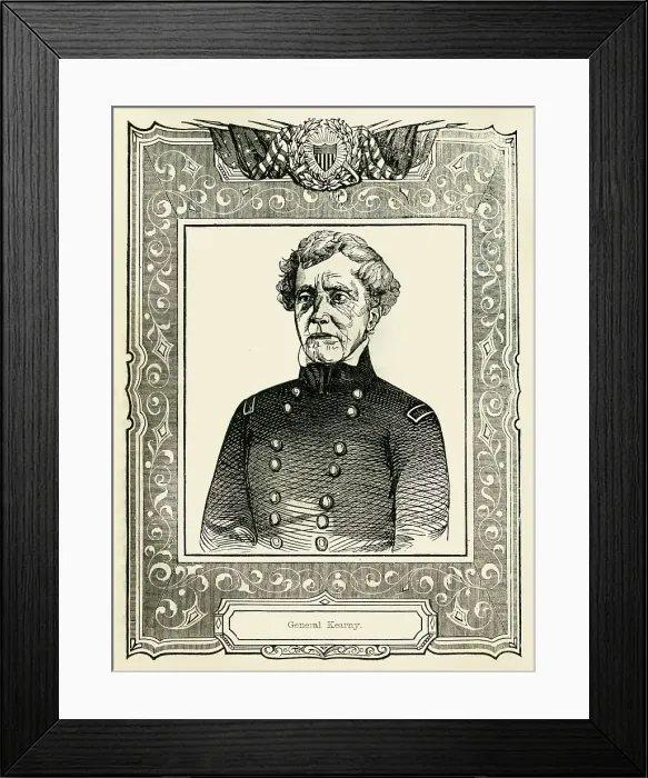 Framed Print : General Kearny, 1849. Creator: Unknown Framed Print : General Kearny, 1849. Creator: Unknown