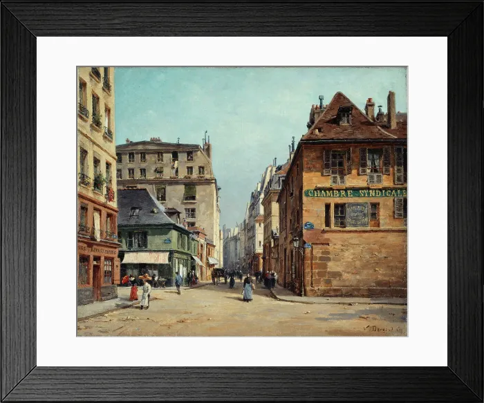 Framed Print : Rue Saint-Paul, 1892. Creator: Paul Joseph Victor Dargaud Framed Print : Rue Saint-Paul, 1892. Creator: Paul Joseph Victor Dargaud