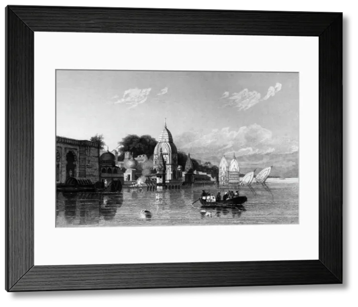 Framed Print : Hindoo Temple, - Benares, 1834. Creator: Thomas Shotter Boys Framed Print : Hindoo Temple, - Benares, 1834. Creator: Thomas Shotter Boys