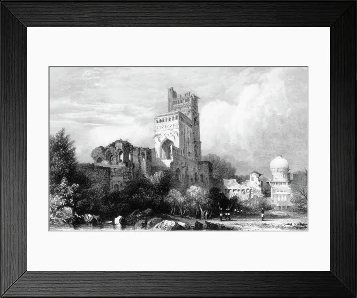 Framed Print : Seven-Storied Palace, - Bejapore, 1834. Creator: Samuel Prout Framed Print : Seven-Storied Palace, - Bejapore, 1834. Creator: Samuel Prout