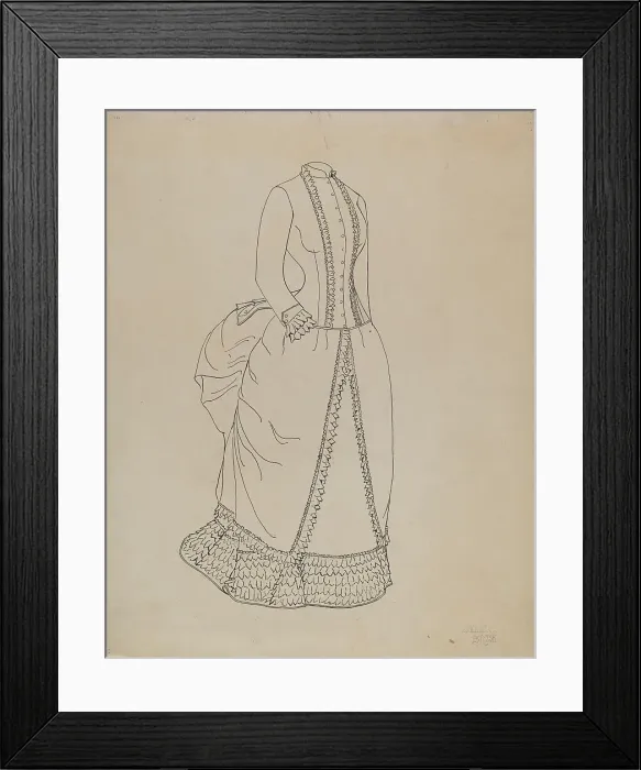 Framed Print : Dress, c. 1937. Creator: Julie C Brush Framed Print : Dress, c. 1937. Creator: Julie C Brush