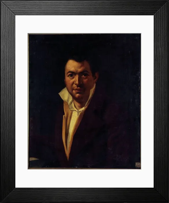 Framed Print : Portrait of Augustin Vizentini (1811-1891), actor and theatre director, c1830. Creator: Jules David Framed Print : Portrait of Augustin Vizentini (1811-1891), actor and theatre director, c1830. Creator: Jules David
