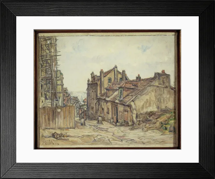 Framed Print : Mimi Pinson's house in Montmartre, 1923. Creator: Germain David-Nillet Framed Print : Mimi Pinson's house in Montmartre, 1923. Creator: Germain David-Nillet