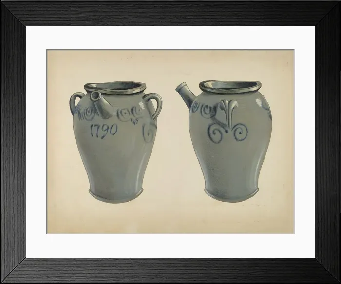 Framed Print : Batter Jar, c. 1936. Creator: Fred Weiss Framed Print : Batter Jar, c. 1936. Creator: Fred Weiss