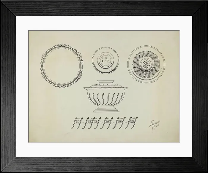 Framed Print : Silver Sugar Bowl, c. 1938. Creator: Lawrence Flynn Framed Print : Silver Sugar Bowl, c. 1938. Creator: Lawrence Flynn