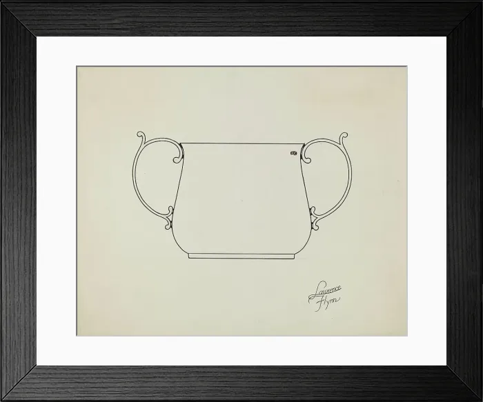 Framed Print : Silver Caudle Cup, c. 1936. Creator: Lawrence Flynn Framed Print : Silver Caudle Cup, c. 1936. Creator: Lawrence Flynn