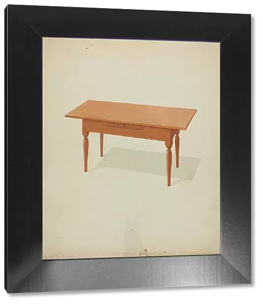 Shaker Low Table, c. 1936. Creator: Howard Weld