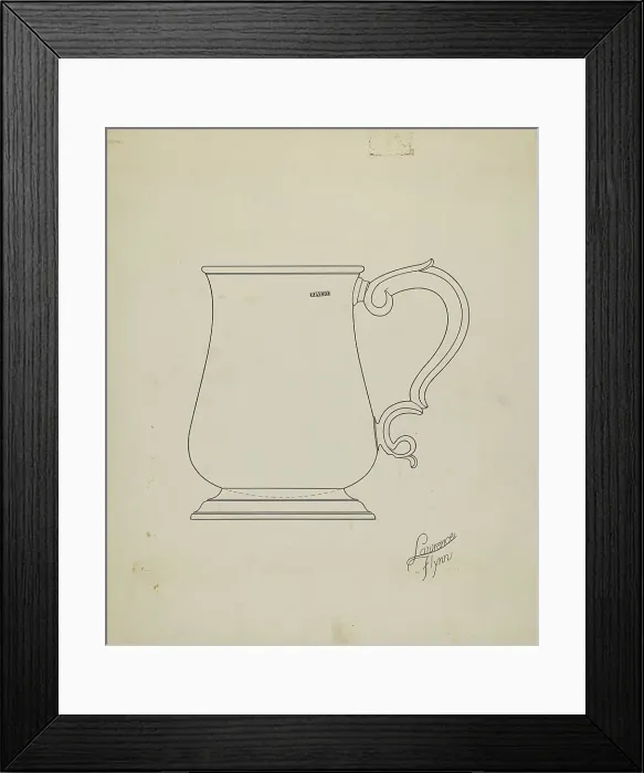 Framed Print : Silver Mug, c. 1938. Creator: Lawrence Flynn Framed Print : Silver Mug, c. 1938. Creator: Lawrence Flynn