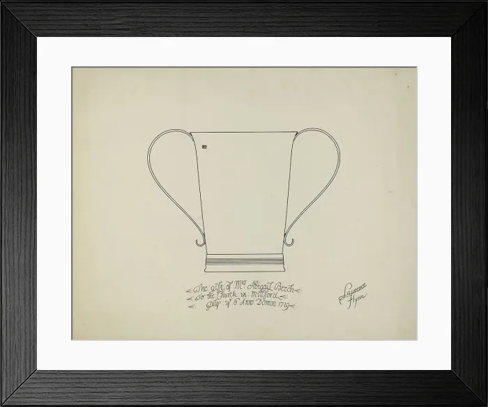 Framed Print : Two Handled Beaker, c. 1939. Creator: Lawrence Flynn
