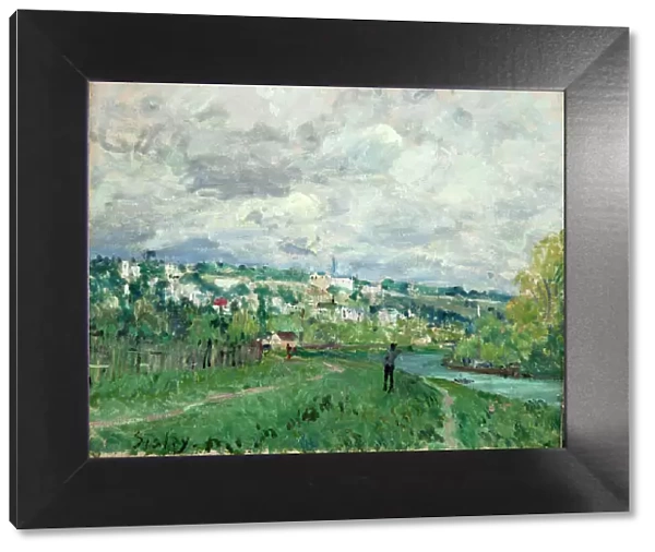 The Seine near Saint-Cloud, 1877. Creator: Sisley, Alfred (1839-1899)