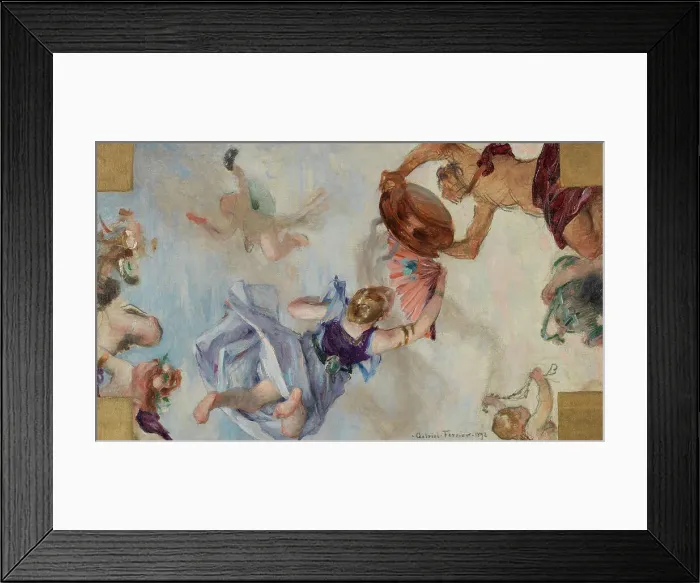 Framed Print : Sketch for the reception hall at the Hotel de Ville in Paris: Perfume, 1892. Creator: Gabriel Ferrier Framed Print : Sketch for the reception hall at the Hotel de Ville in Paris: Perfume, 1892. Creator: Gabriel Ferrier