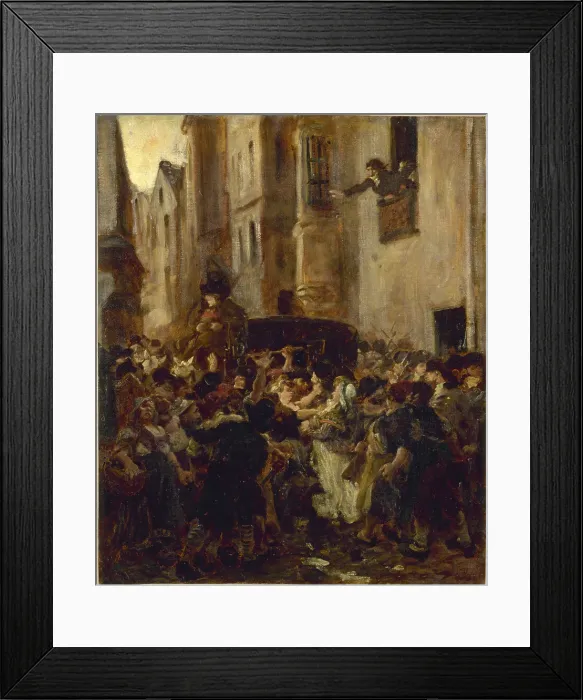 Framed Print : Arrest of Charlotte Corday, after the murder of Marat, c1853. Creator: Alfred Dehodencq Framed Print : Arrest of Charlotte Corday, after the murder of Marat, c1853. Creator: Alfred Dehodencq