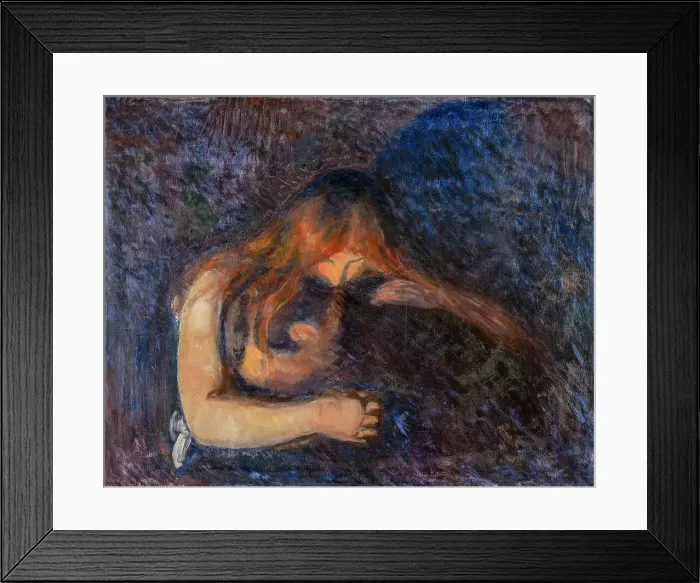 Framed Print : The Vampire, 1893. Creator: Munch, Edvard (1863-1944) Framed Print : The Vampire, 1893. Creator: Munch, Edvard (1863-1944)