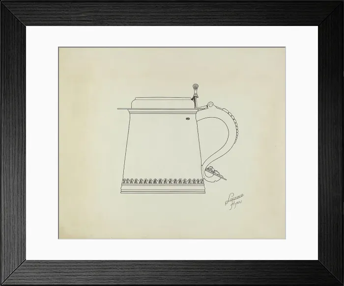 Framed Print : Silver Tankard, 1938. Creator: Lawrence Flynn Framed Print : Silver Tankard, 1938. Creator: Lawrence Flynn