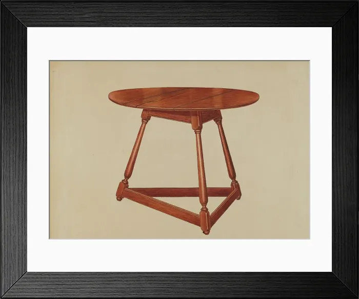 Framed Print : Table, 1935 / 1942. Creator: Frank Wenger Framed Print : Table, 1935 / 1942. Creator: Frank Wenger