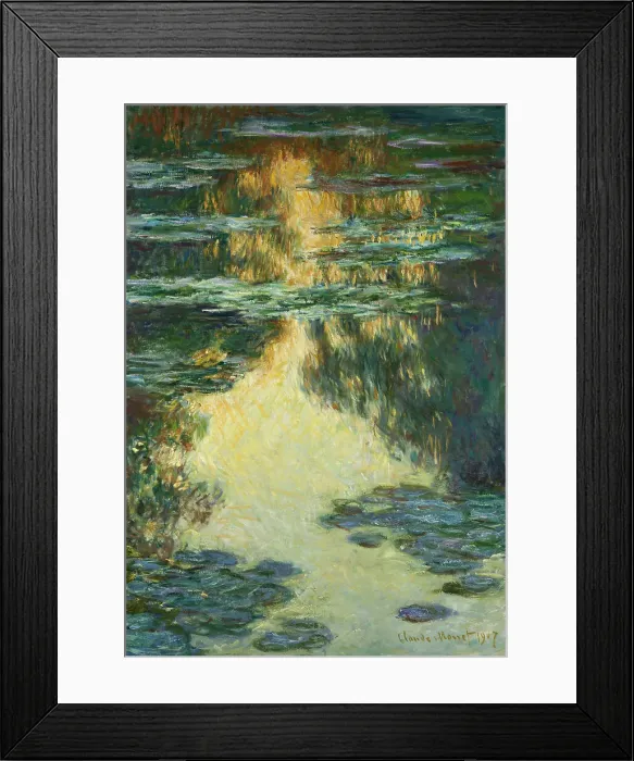 Framed Print : Water Lilies, 1907. Creator: Monet, Claude (1840-1926) Framed Print : Water Lilies, 1907. Creator: Monet, Claude (1840-1926)