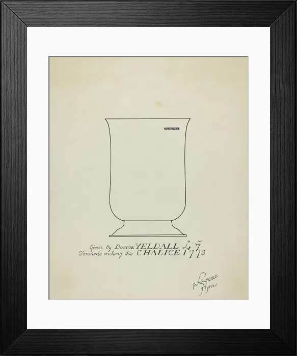 Framed Print : Silver Chalice, c. 1936. Creator: Lawrence Flynn Framed Print : Silver Chalice, c. 1936. Creator: Lawrence Flynn