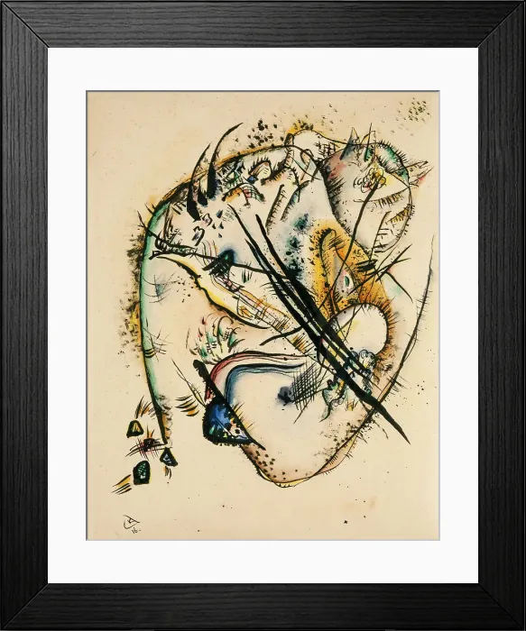 Framed Print : Watercolour with Seven Strokes, 1916. Creator: Kandinsky, Wassily Vasilyevich (1866-1944) Framed Print : Watercolour with Seven Strokes, 1916. Creator: Kandinsky, Wassily Vasilyevich (1866-1944)