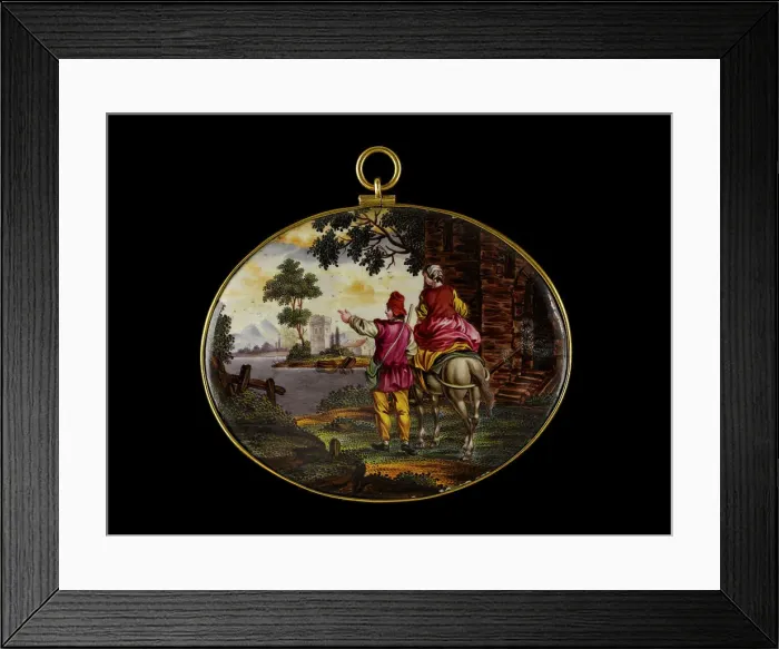 Framed Print : Rustic scene, between 1700 and 1750. Creator: Flemish School Framed Print : Rustic scene, between 1700 and 1750. Creator: Flemish School