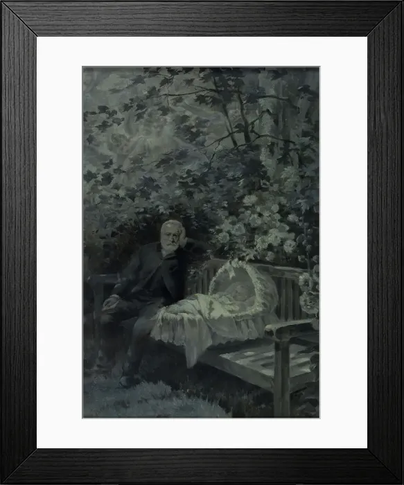 Framed Print : Jeanne sleeping, c1888. Creator: Albert Auguste Fourie Framed Print : Jeanne sleeping, c1888. Creator: Albert Auguste Fourie