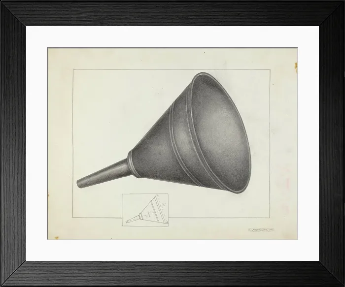Framed Print : Funnel, c. 1936. Creator: Charles Garjian