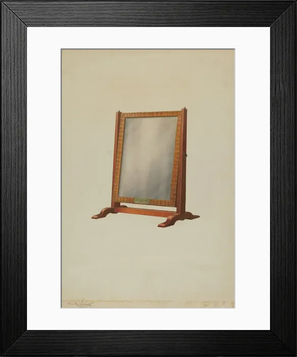 Framed Print : Mirror, c. 1938. Creator: Frank Wenger Framed Print : Mirror, c. 1938. Creator: Frank Wenger
