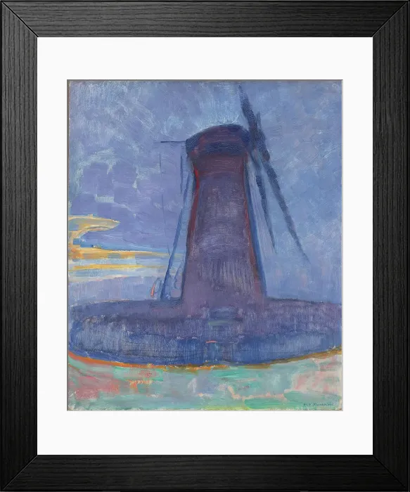Framed Print : Mill in Domburg, 1908. Creator: Mondrian, Piet (1872-1944) Framed Print : Mill in Domburg, 1908. Creator: Mondrian, Piet (1872-1944)