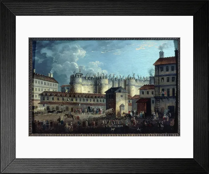 Framed Print : Demolition of the Bastille, July 17, 1789. Creator: Pierre-Antoine Demachy Framed Print : Demolition of the Bastille, July 17, 1789. Creator: Pierre-Antoine Demachy