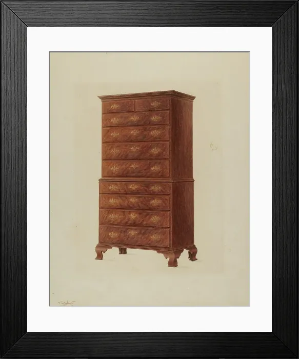 Framed Print : Chest-On-Chest, c. 1937. Creator: Frank Wenger Framed Print : Chest-On-Chest, c. 1937. Creator: Frank Wenger