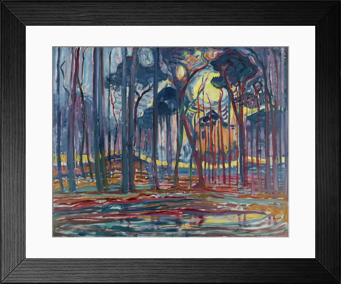 Framed Print : Woods near Oele, 1908. Creator: Mondrian, Piet (1872-1944) Framed Print : Woods near Oele, 1908. Creator: Mondrian, Piet (1872-1944)