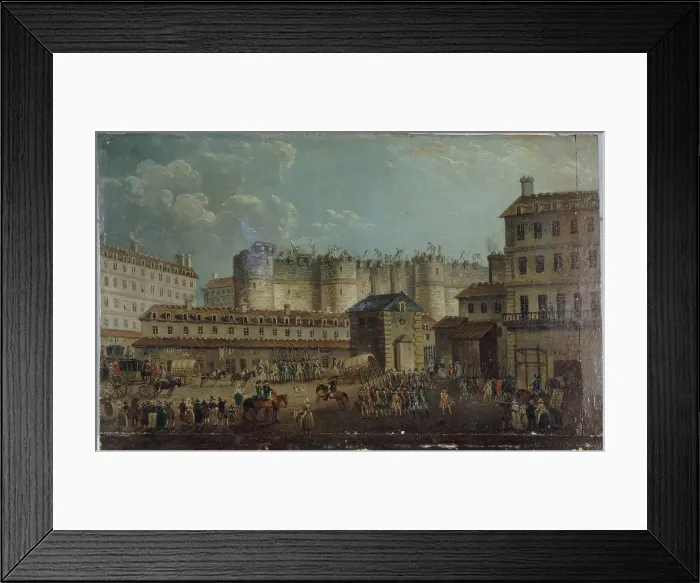 Framed Print : Demolition of the Bastille, July 17, 1789. Creator: Pierre-Antoine Demachy Framed Print : Demolition of the Bastille, July 17, 1789. Creator: Pierre-Antoine Demachy