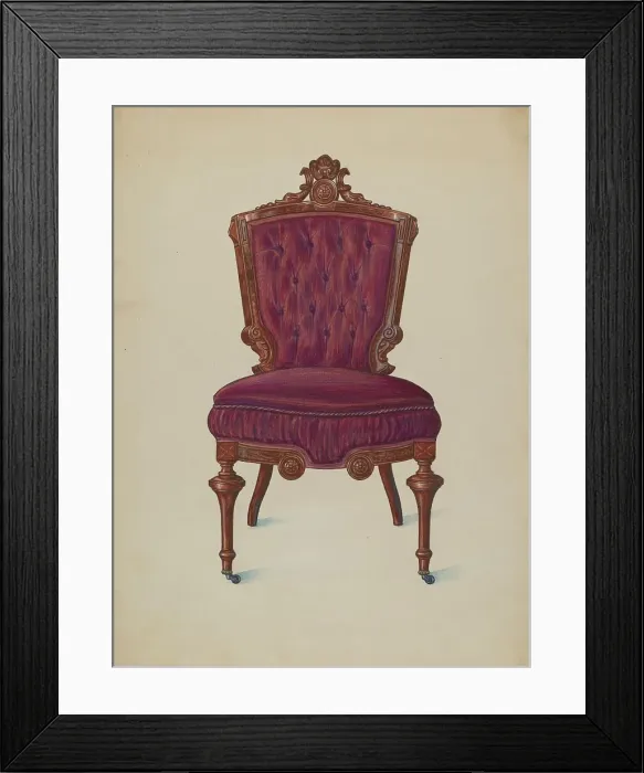 Framed Print : Chair, 1936. Creator: Frank Wenger Framed Print : Chair, 1936. Creator: Frank Wenger