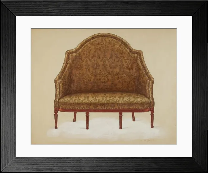Framed Print : Sofa, c. 1936. Creator: Frank Wenger Framed Print : Sofa, c. 1936. Creator: Frank Wenger
