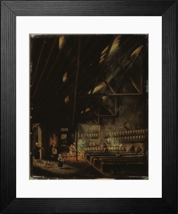 Framed Print : Interior of a workshop, c1777. Creator: Pierre-Antoine Demachy Framed Print : Interior of a workshop, c1777. Creator: Pierre-Antoine Demachy
