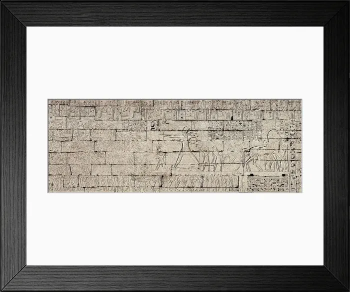 Framed Print : Egyptian campaign against the Sea Peoples. Relief from the temple of Ramesses III... 1185-1152 BC. Creator: Ancient Egypt Framed Print : Egyptian campaign against the Sea Peoples. Relief from the temple of Ramesses III... 1185-1152 BC. Creator: Ancient Egypt