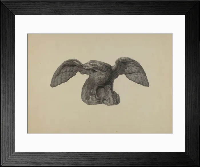 Framed Print : Door Stop, c. 1940. Creator: Milton Grubstein