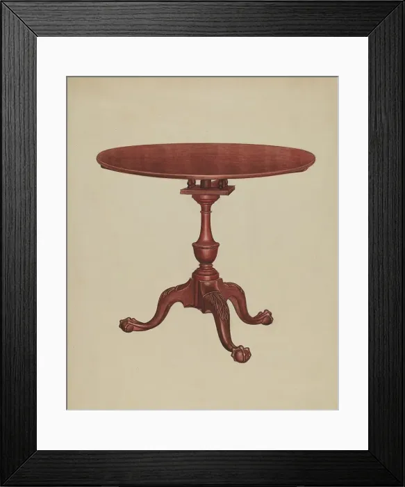 Framed Print : Tip-top-table, 1937. Creator: Frank Wenger Framed Print : Tip-top-table, 1937. Creator: Frank Wenger