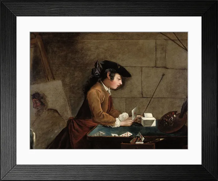Framed Print : House of Cards. Creator: Ecole Francaise Framed Print : House of Cards. Creator: Ecole Francaise