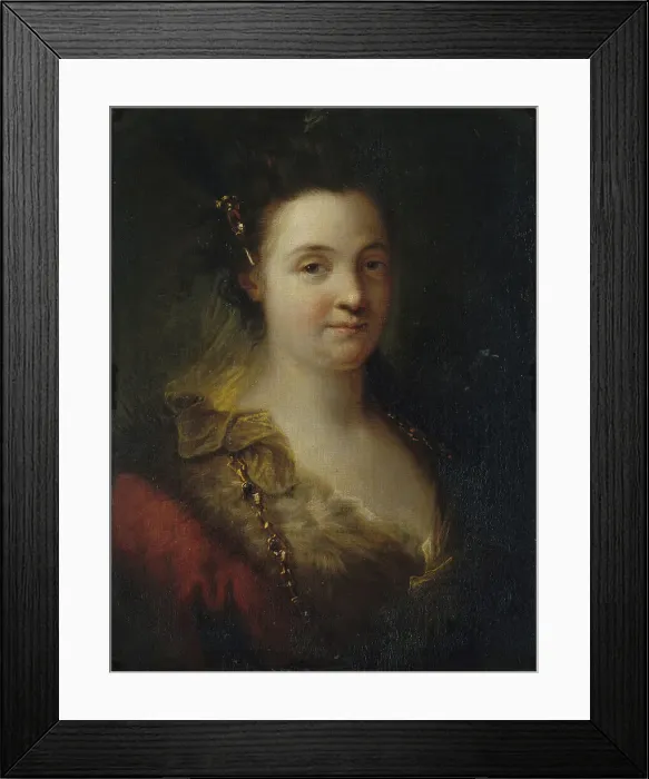 Framed Print : Portrait of Marie Anne de Châteauneuf, called Mademoiselle Duclos, um 1700. Creator: Grimou, Alexis (1678-1733) Framed Print : Portrait of Marie Anne de Châteauneuf, called Mademoiselle Duclos, um 1700. Creator: Grimou, Alexis (1678-1733)