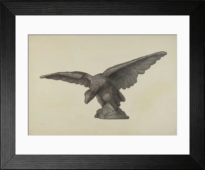 Framed Print : Eagle, c. 1940. Creator: Milton Grubstein Framed Print : Eagle, c. 1940. Creator: Milton Grubstein