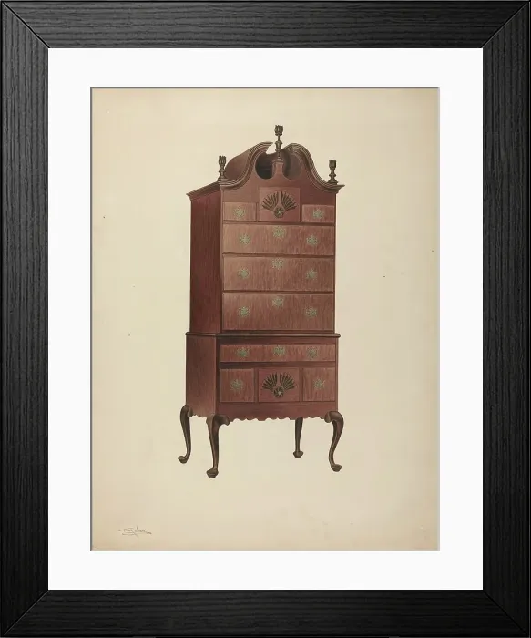Framed Print : Highboy, c. 1939. Creator: Frank Wenger Framed Print : Highboy, c. 1939. Creator: Frank Wenger
