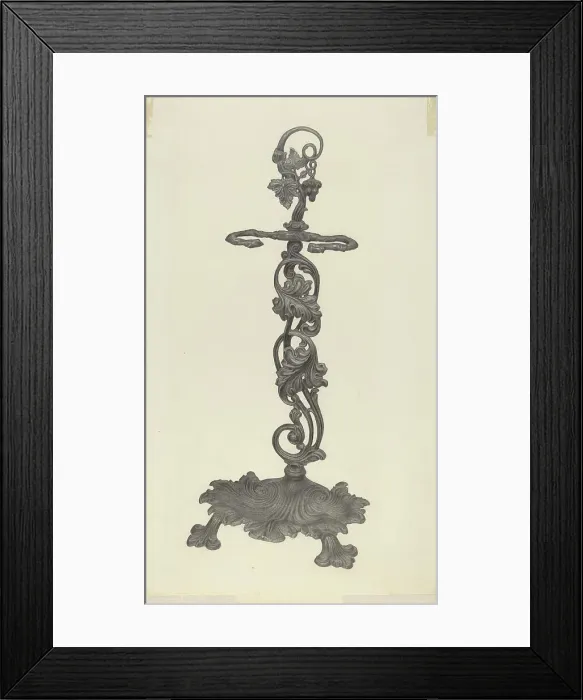 Framed Print : Umbrella Stand, c. 1940. Creator: Milton Grubstein Framed Print : Umbrella Stand, c. 1940. Creator: Milton Grubstein