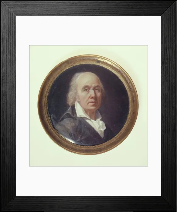 Framed Print : Portrait of man with an open collar, c1795. Creator: Ecole Francaise Framed Print : Portrait of man with an open collar, c1795. Creator: Ecole Francaise