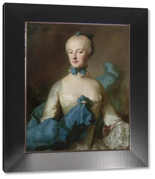 Portrait of Marie-Anne-Josèphe de Bavaria, Margravine de Baden (1734-1776), c1750. Creator: Georg Desmarees