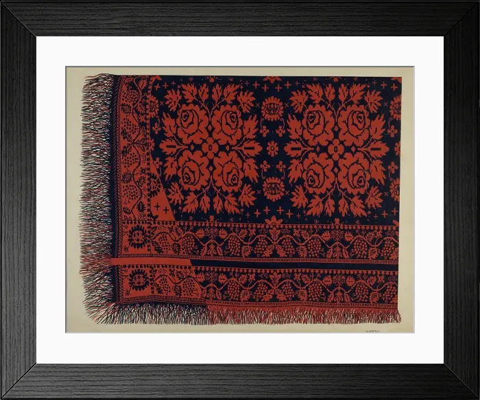 Framed Print : Coverlet, 1935 / 1942. Creator: Edward White Framed Print : Coverlet, 1935 / 1942. Creator: Edward White