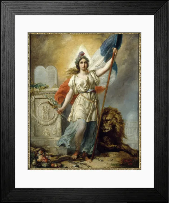 Framed Print : La République, 1848. Creator: Colin, Alexandre-Marie (1798-1875) Framed Print : La République, 1848. Creator: Colin, Alexandre-Marie (1798-1875)