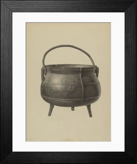 Framed Print : Kettle, c. 1940. Creator: Milton Grubstein Framed Print : Kettle, c. 1940. Creator: Milton Grubstein