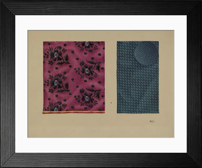 Framed Print : Economy Samples of Silk, c. 1938. Creator: Edward White Framed Print : Economy Samples of Silk, c. 1938. Creator: Edward White